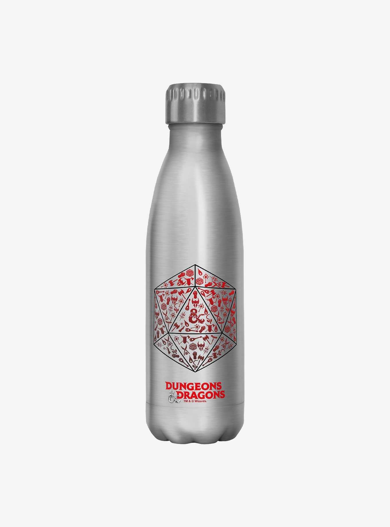 Dungeons & Dragons D20 Fill Stainless Steel Water Bottle, , hi-res