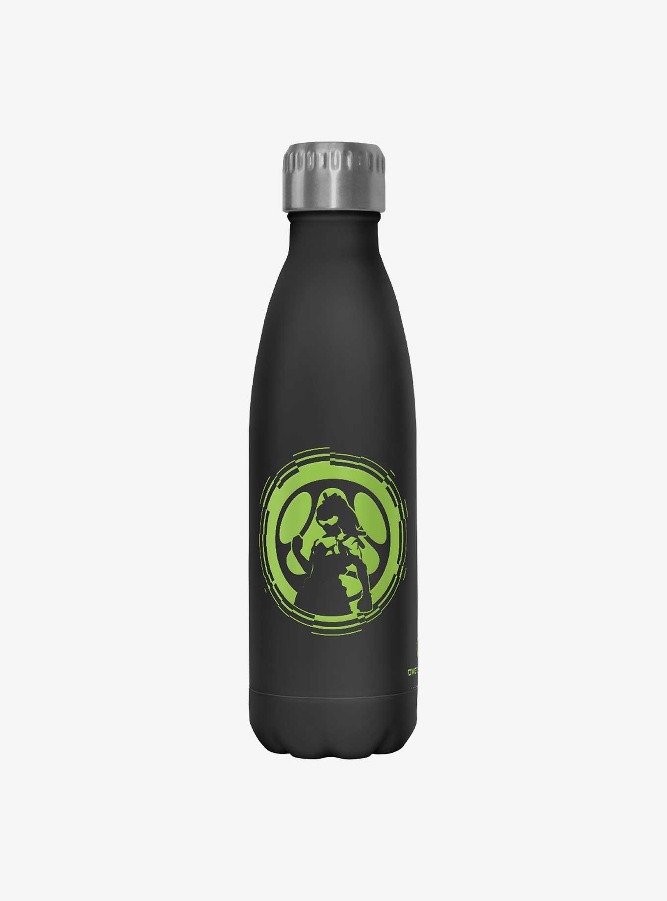 Overwatch Lucio Badge Stainless Steel Water Bottle, , hi-res