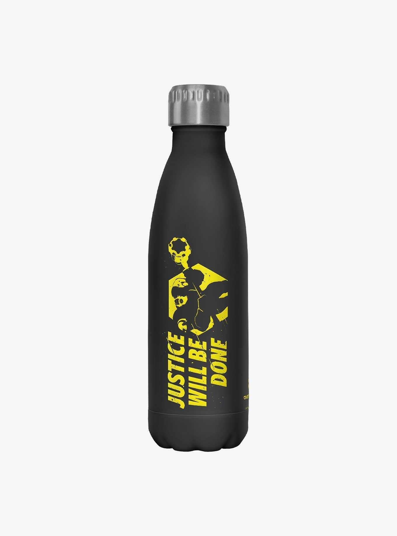 Overwatch Reinhardt Justice Will Be Done Stainless Steel Water Bottle, , hi-res