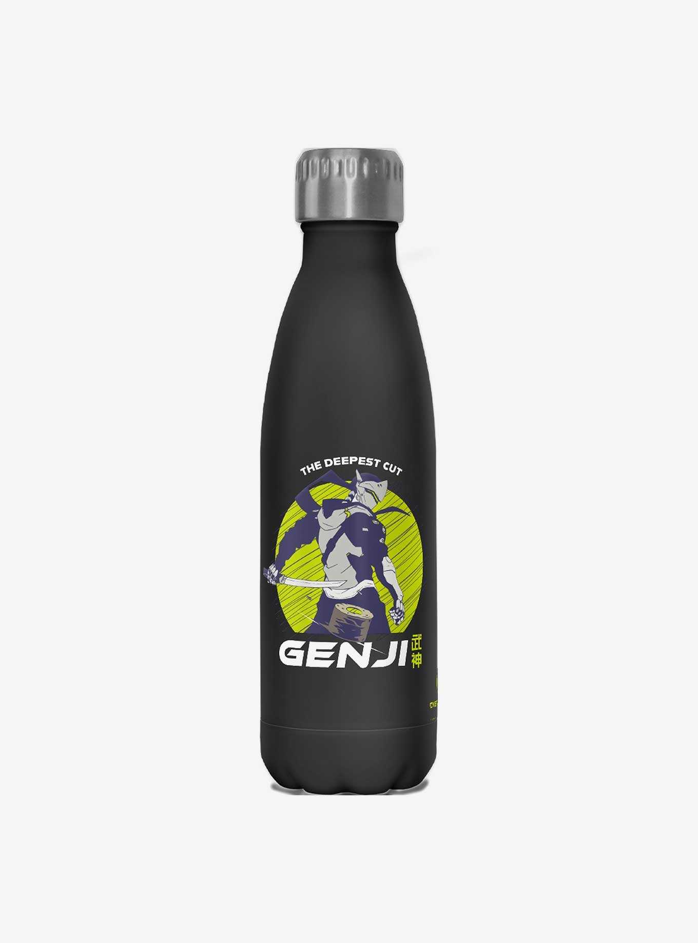 Overwatch Genji Badge Stainless Steel Water Bottle, , hi-res