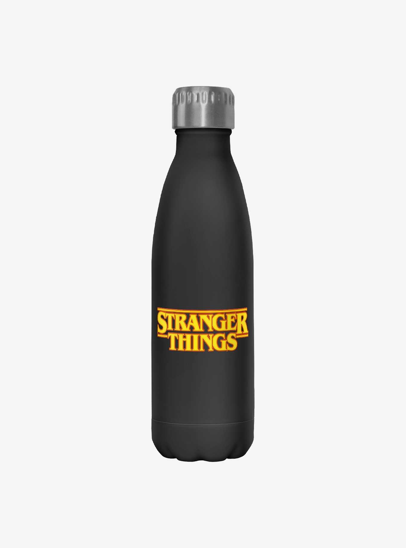 Stranger Things Logo Stainless Steel Water Bottle, , hi-res