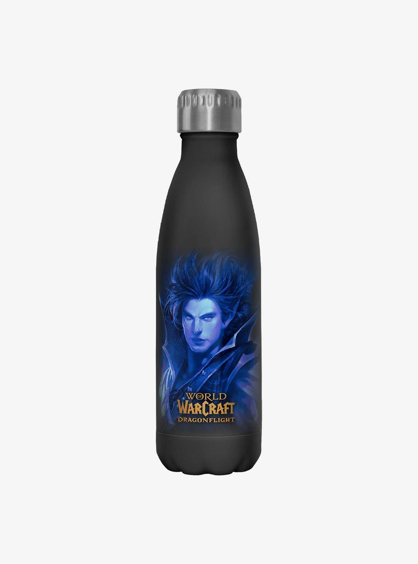 World of Warcraft Kalecgos Blue Dragon Logo Stainless Steel Water Bottle, , hi-res