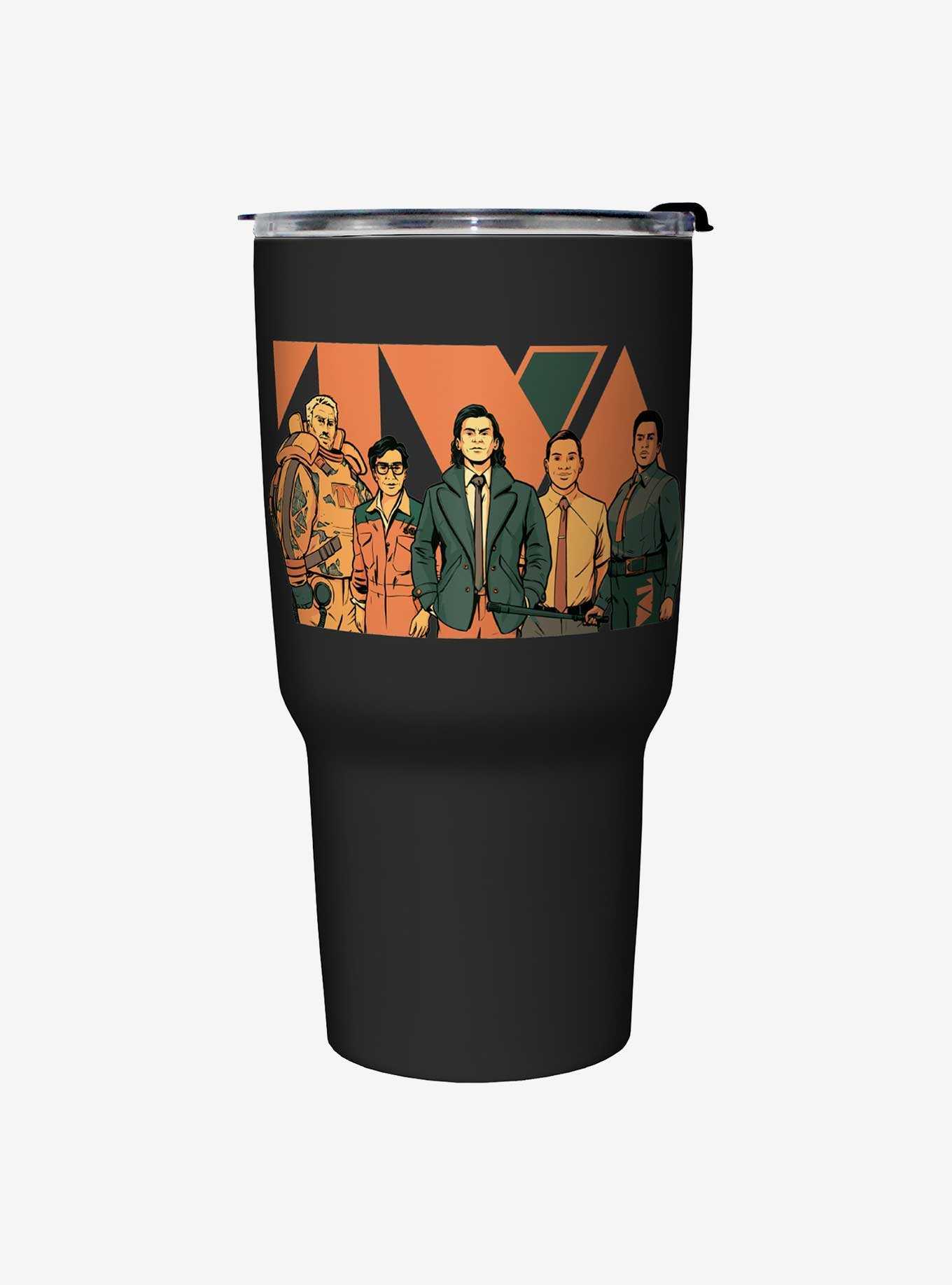 Marvel Loki TVA Groupshot Travel Mug, , hi-res