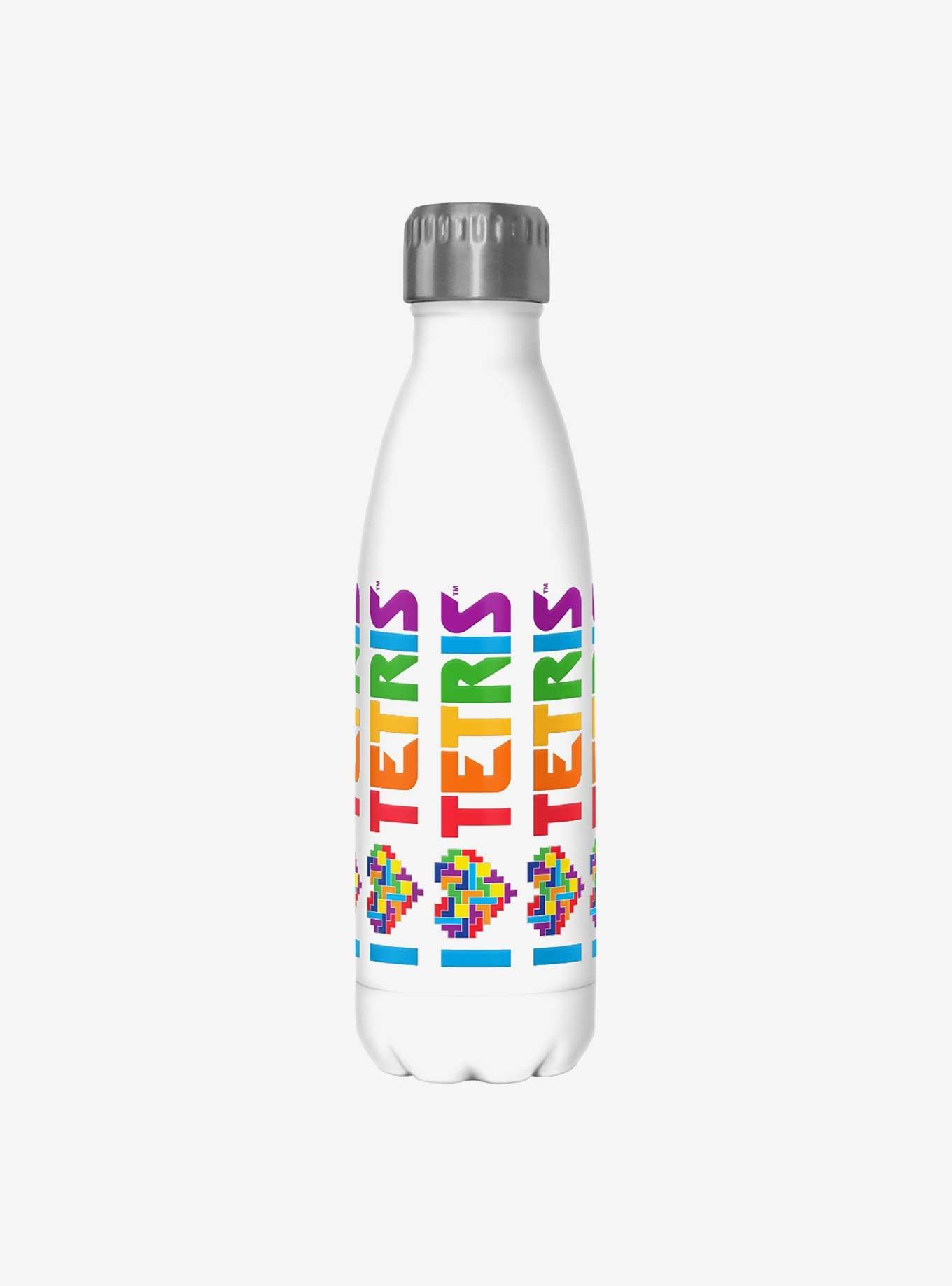 Tetris I Love Tetris Stainless Steel Water Bottle, , hi-res