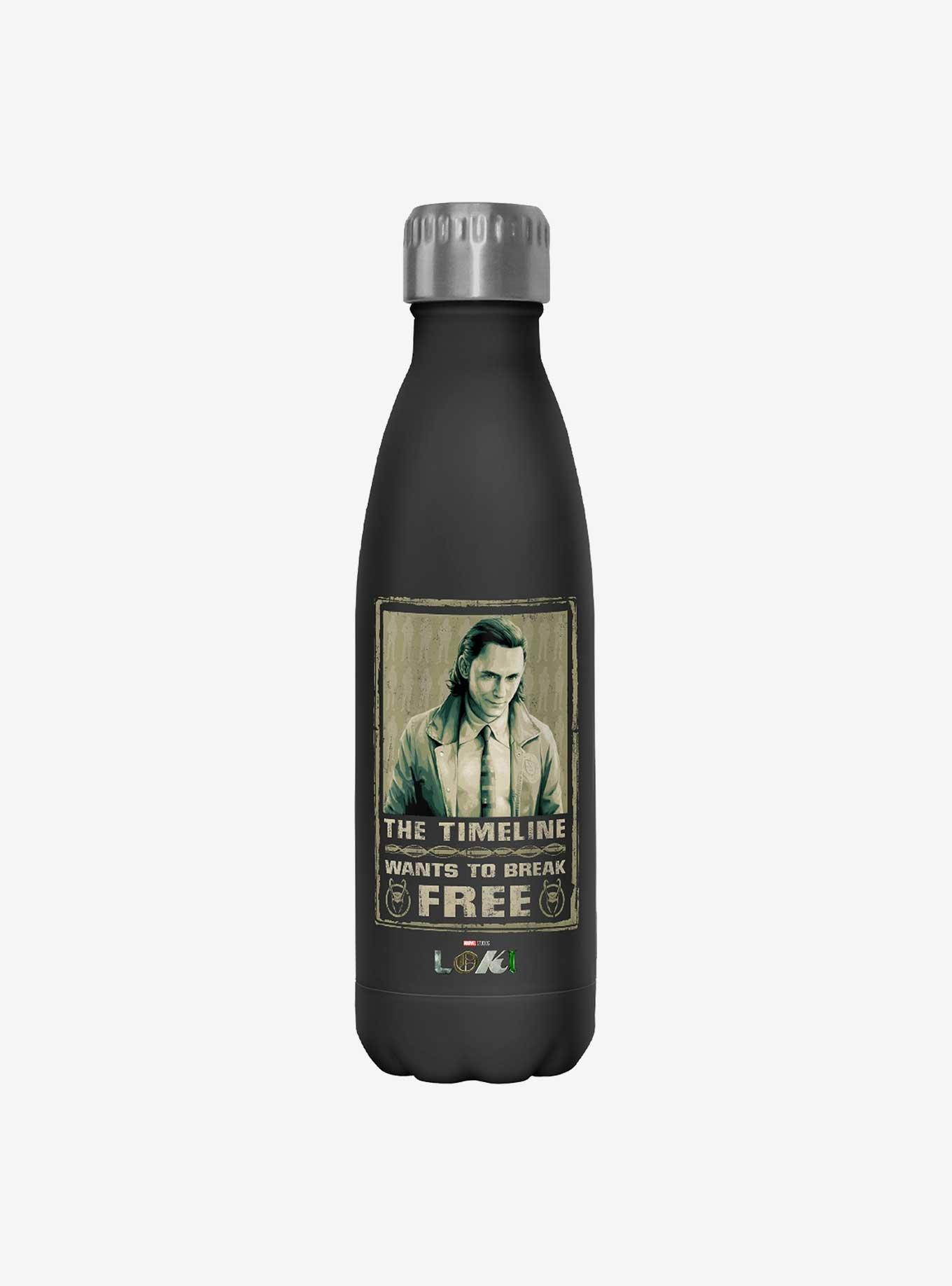 Marvel Loki Break Free The Timeline Stainless Steel Water Bottle, , hi-res