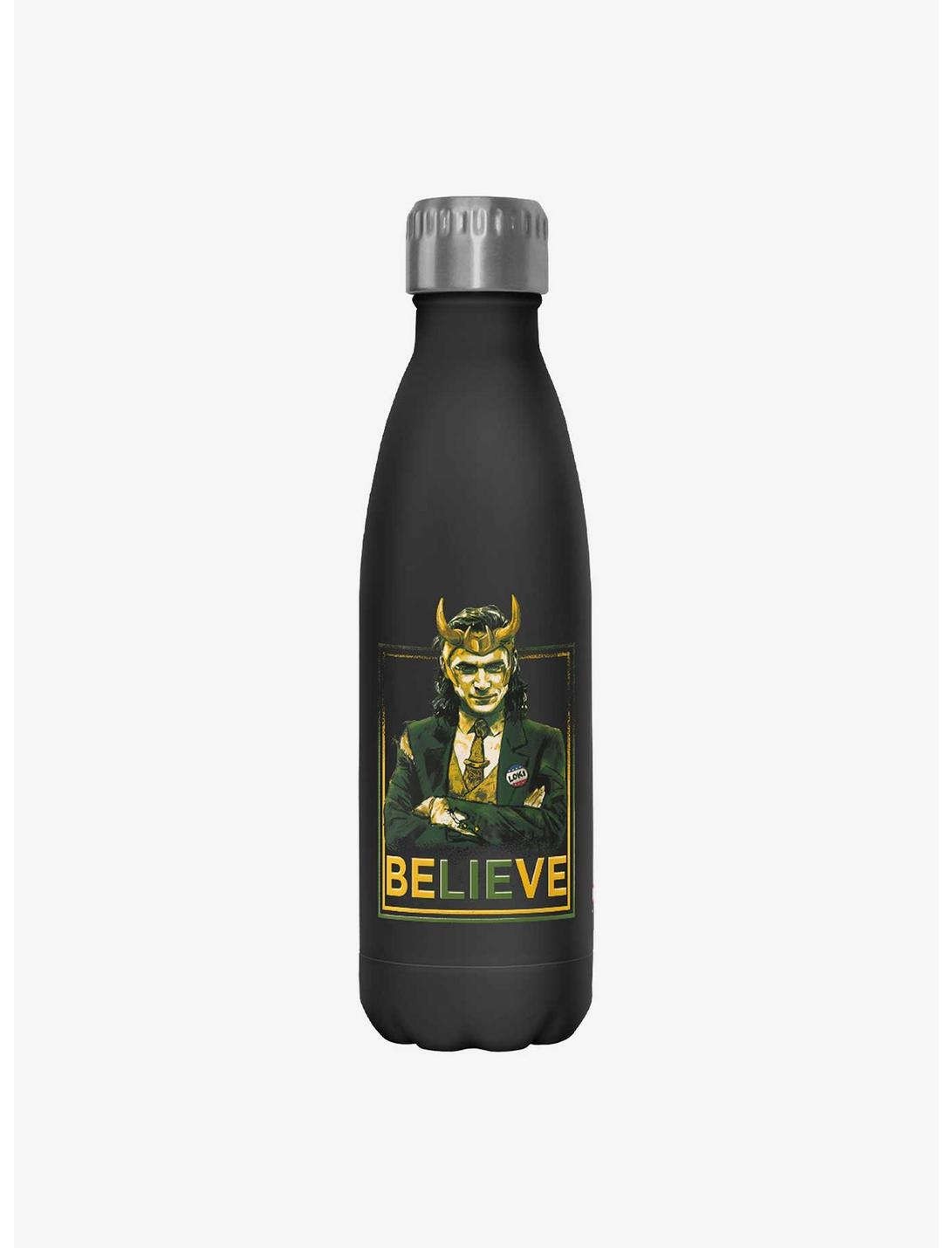 Marvel Loki Political Motive Stainless Steel Water Bottle, , hi-res