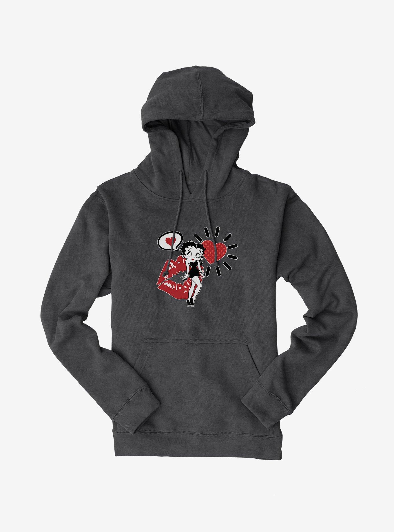 Betty Boop Love on the Brain Hoodie, , hi-res