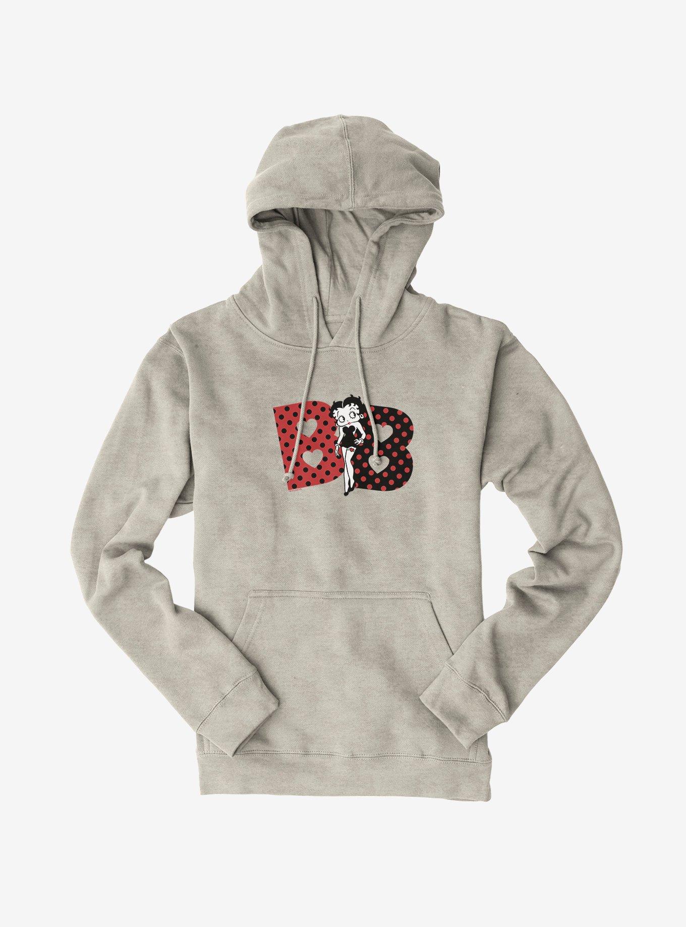 Betty Boop Polka Dot Initials Hoodie, , hi-res