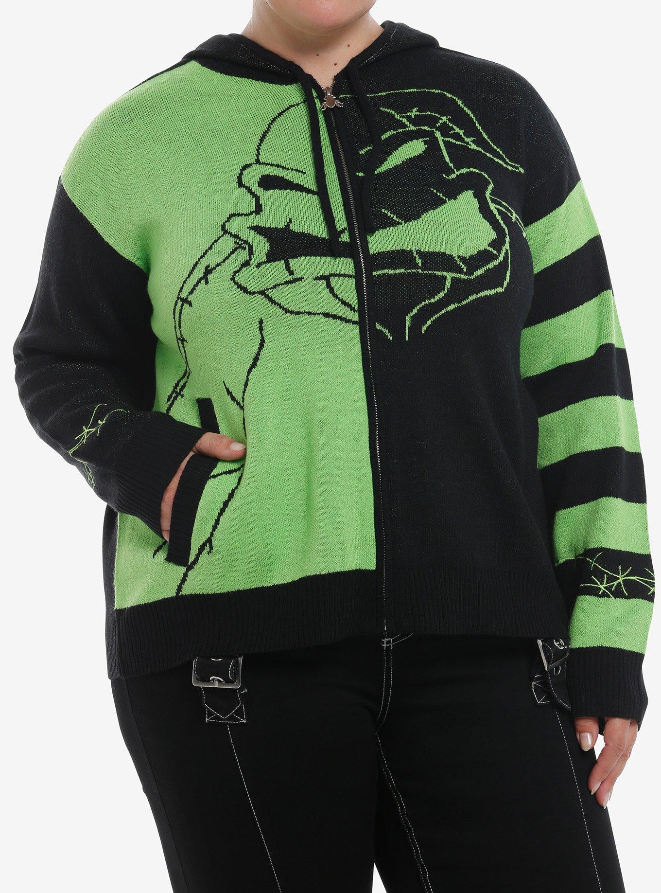 Her Universe The Nightmare Before Christmas Oogie Boogie & Oogie's Boys Split Knit Hoodie Plus Size, , hi-res