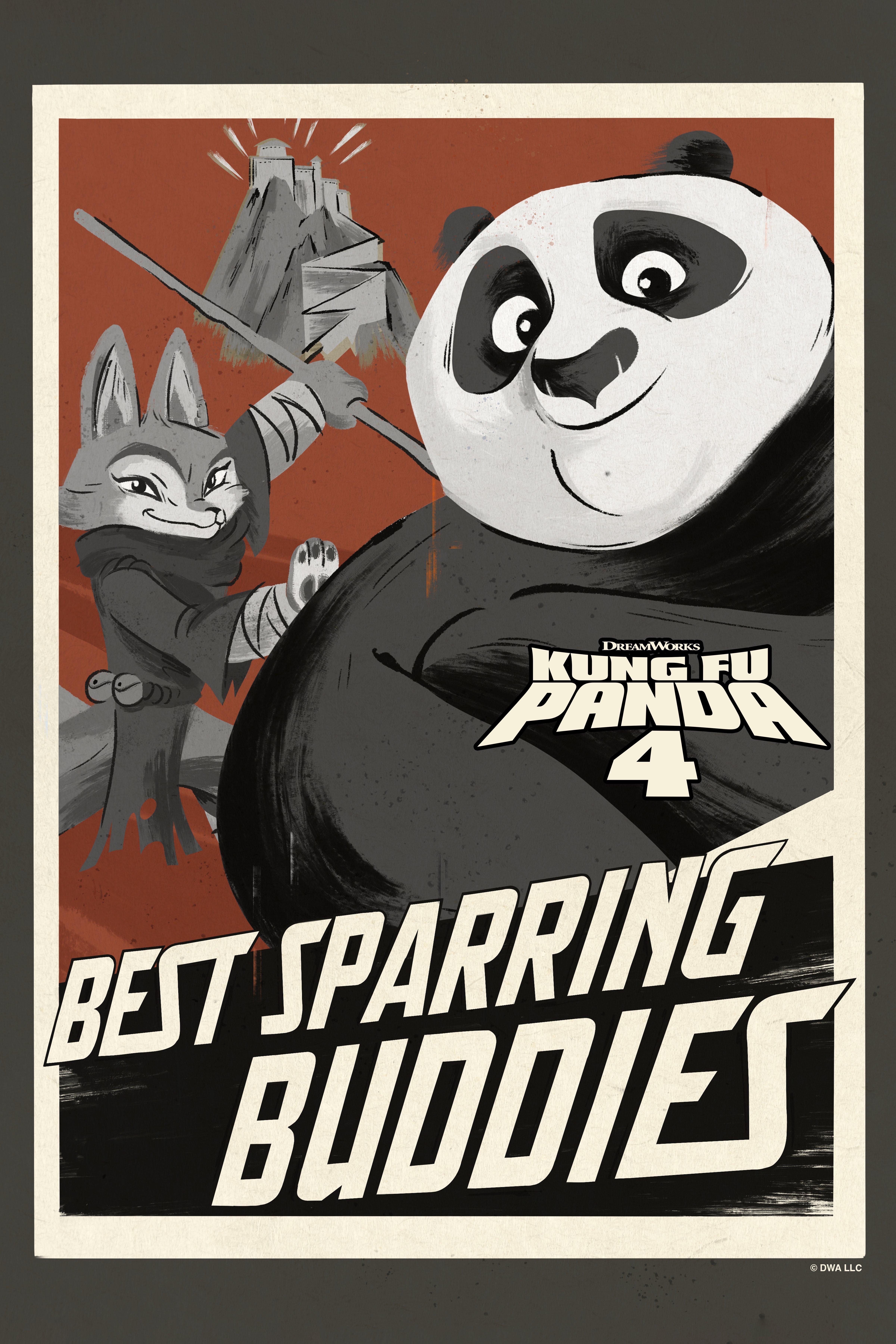 Kung Fu Panda 4 Best Buddies Poster, WHITE, hi-res