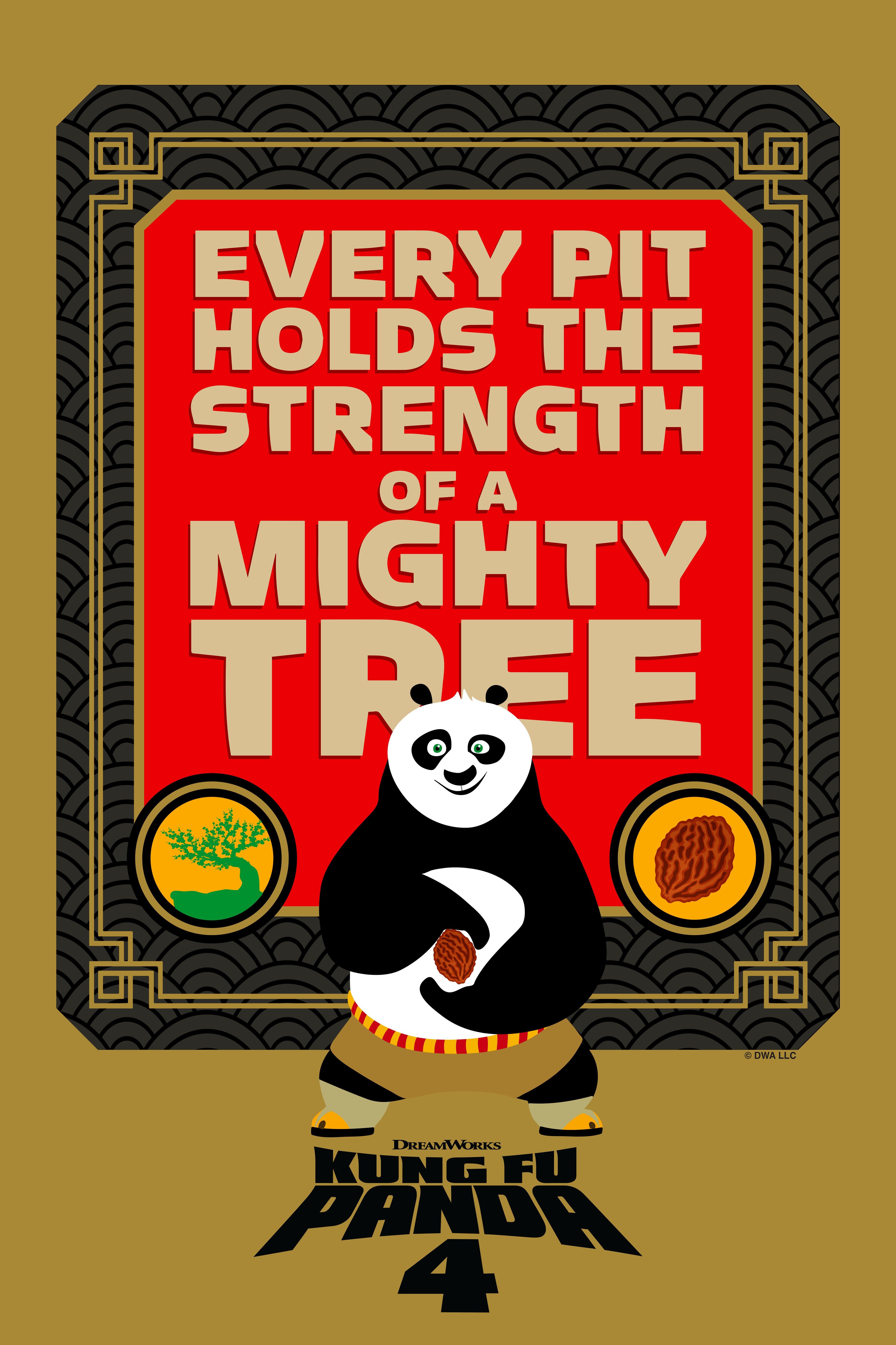 Kung Fu Panda 4 Mighty Tree Poster, WHITE, hi-res