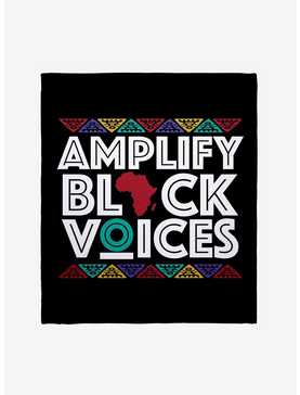 Black History Month Amplify Black Voices Throw Blanket, , hi-res