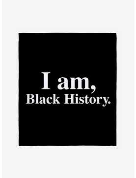 Black History Month I Am Throw Blanket, , hi-res