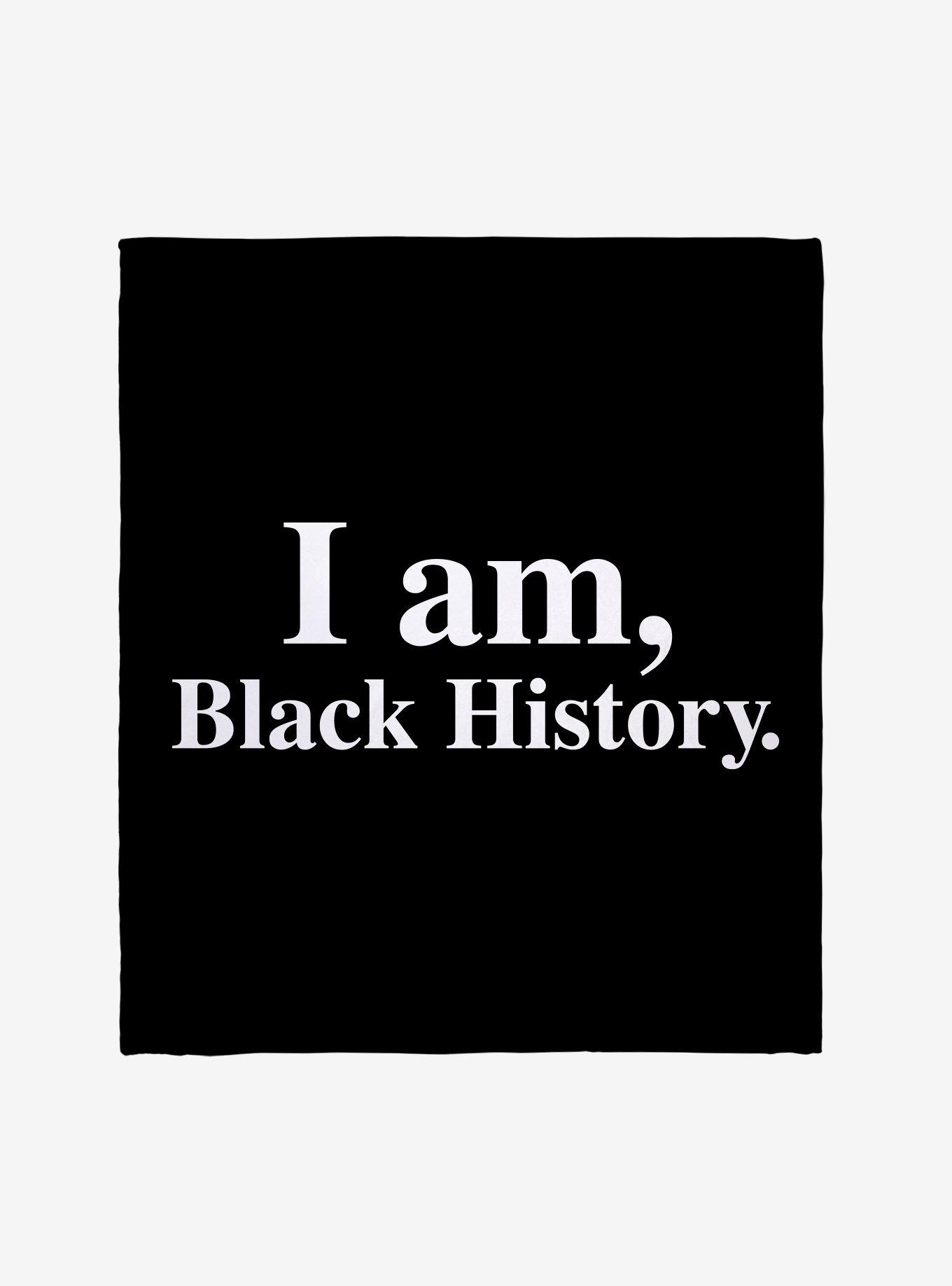 Black History Month I Am Throw Blanket, , hi-res