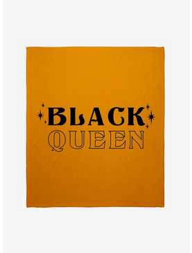 Black History Month Black Queen Throw Blanket, , hi-res