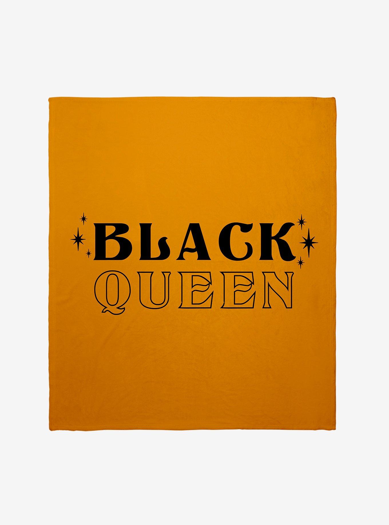 Black History Month Black Queen Throw Blanket, , hi-res