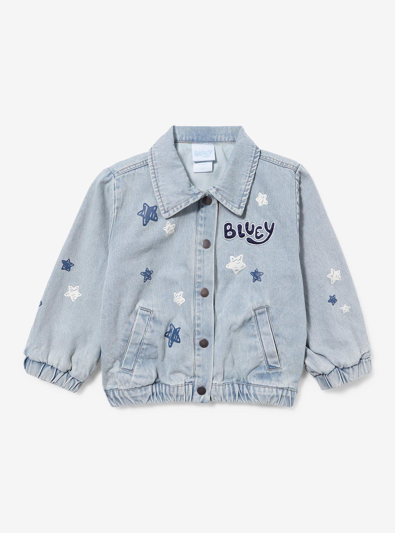 Bluey Stars Allover Print Toddler Denim Jacket - BoxLunch Exclusive