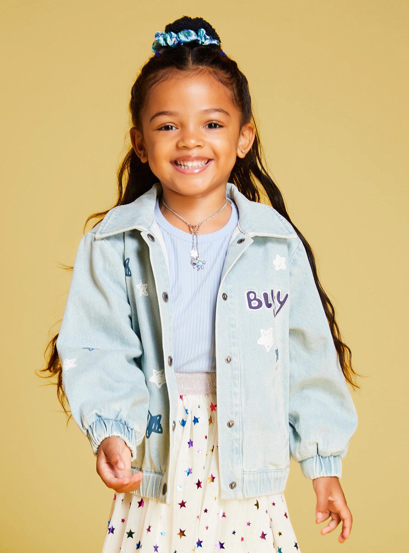 Bluey Stars Allover Print Toddler Denim Jacket BoxLunch Exclusive BoxLunch