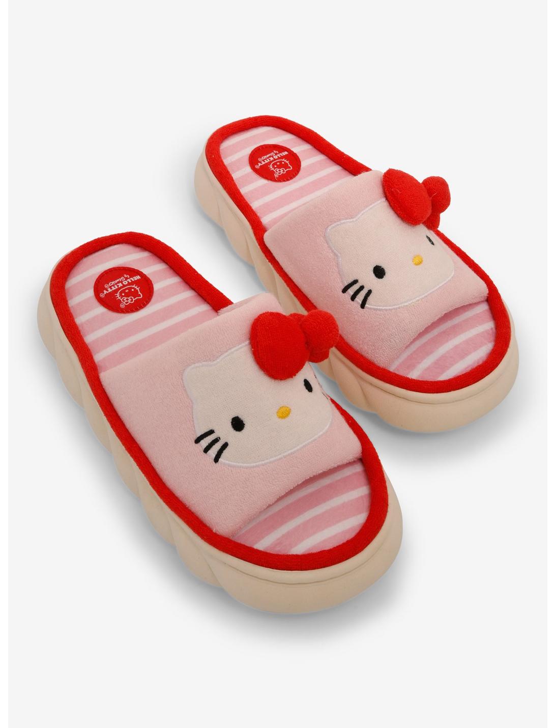 Hello Kitty Terrycloth Chunky Slides, MULTI, hi-res