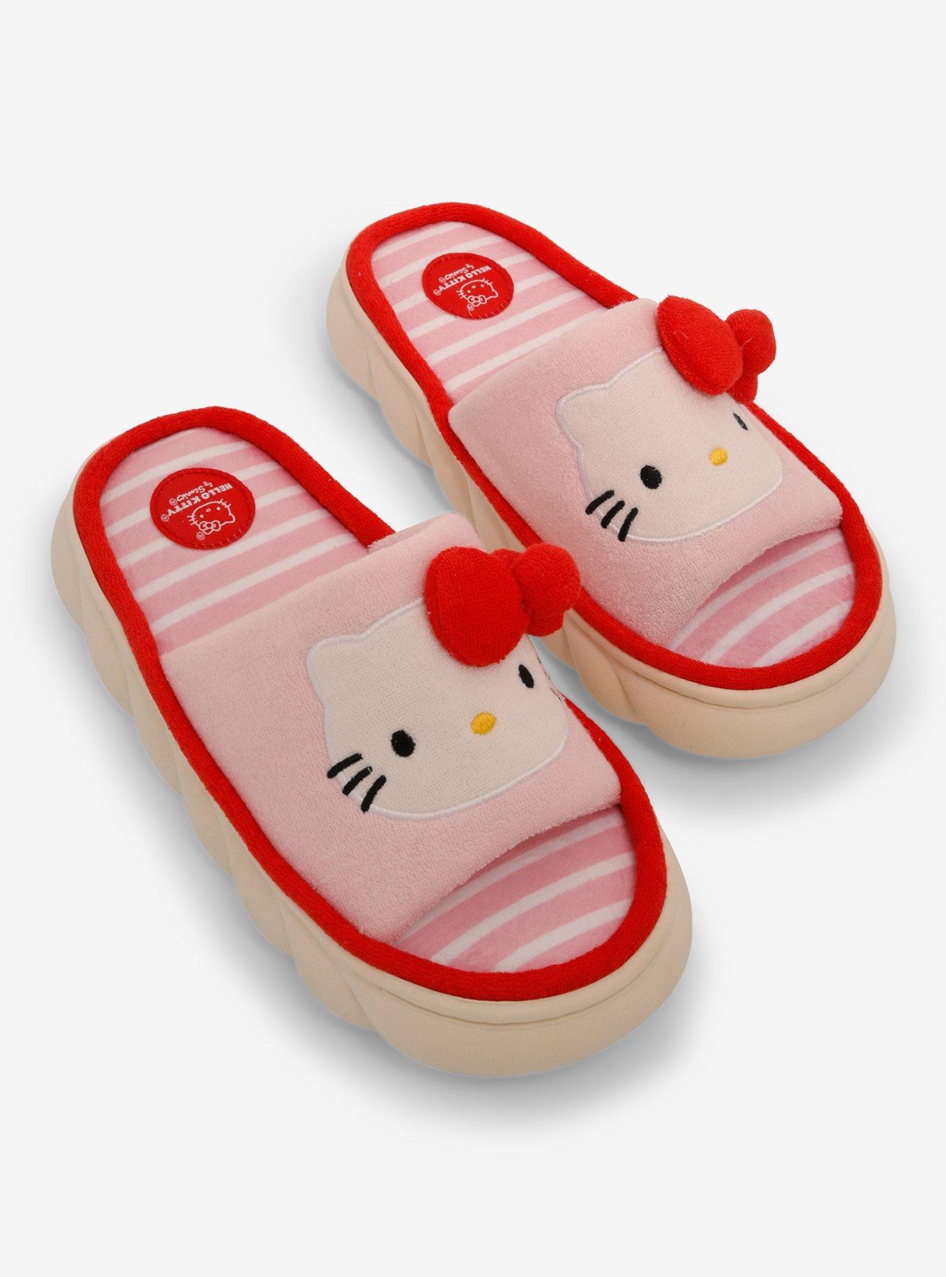 Hello Kitty Terrycloth Chunky Slides, MULTI, hi-res