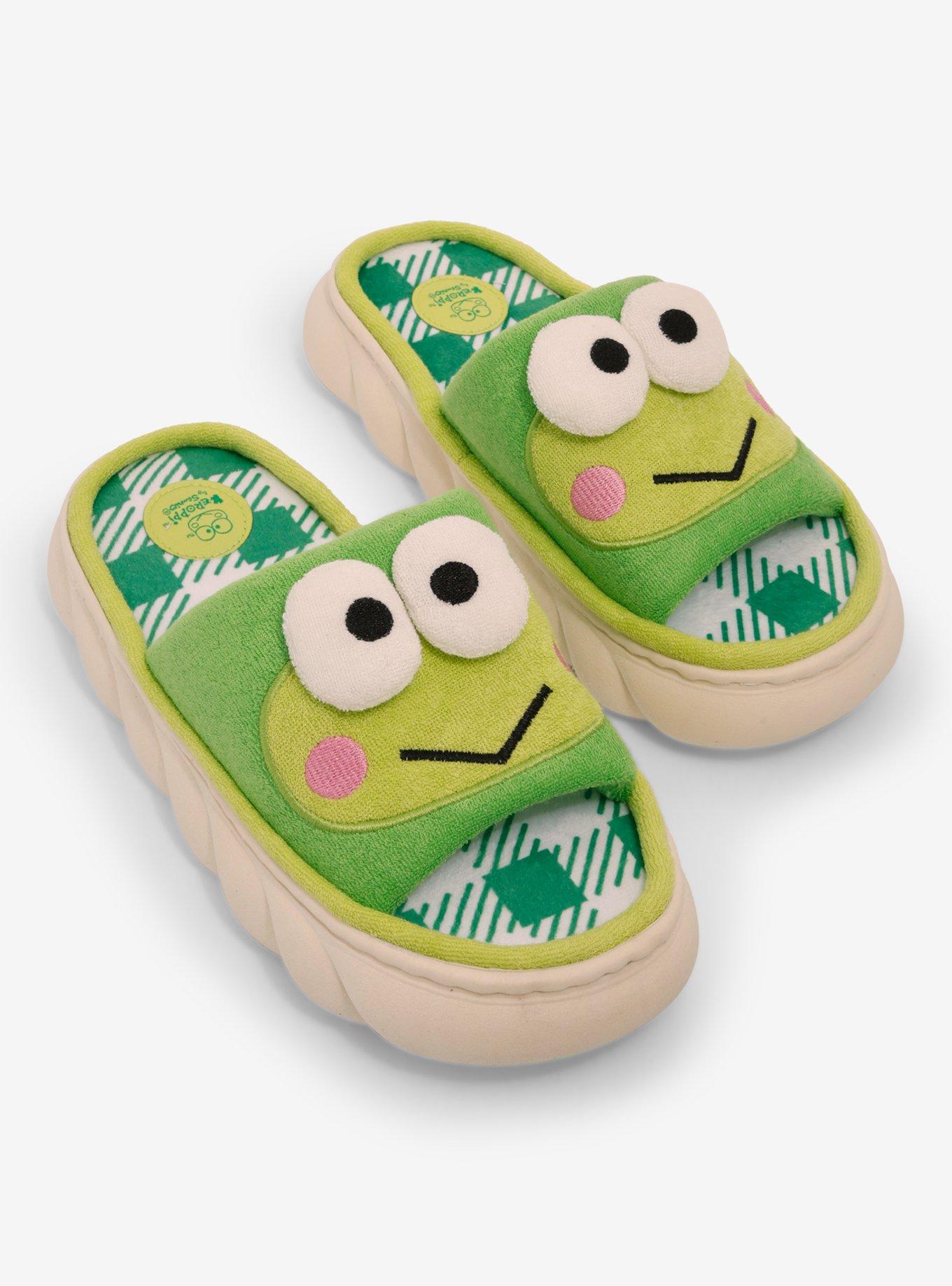 Keroppi Terrycloth Chunky Slides, , hi-res