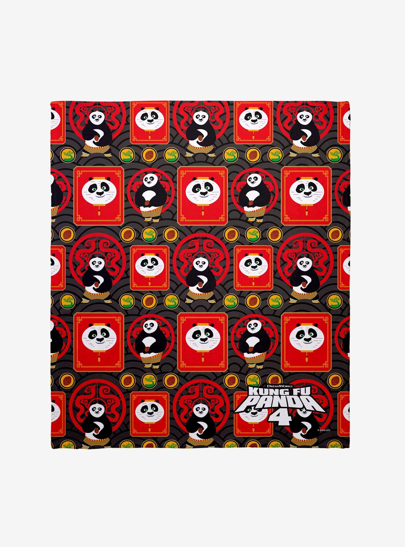 Kung Fu Panda 4 Spirit Of The Dragon Warrior Throw Blanket