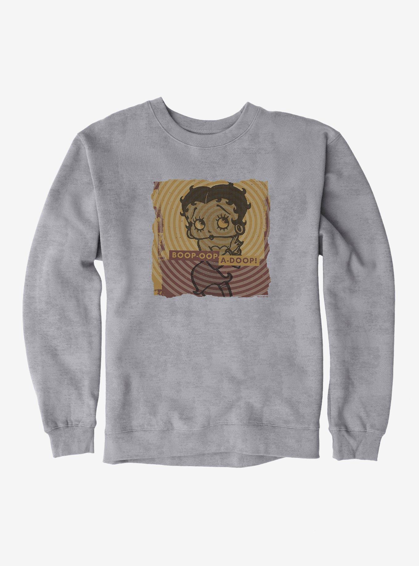 Betty Boop Oop A Doop Sweatshirt, HEATHER GREY, hi-res