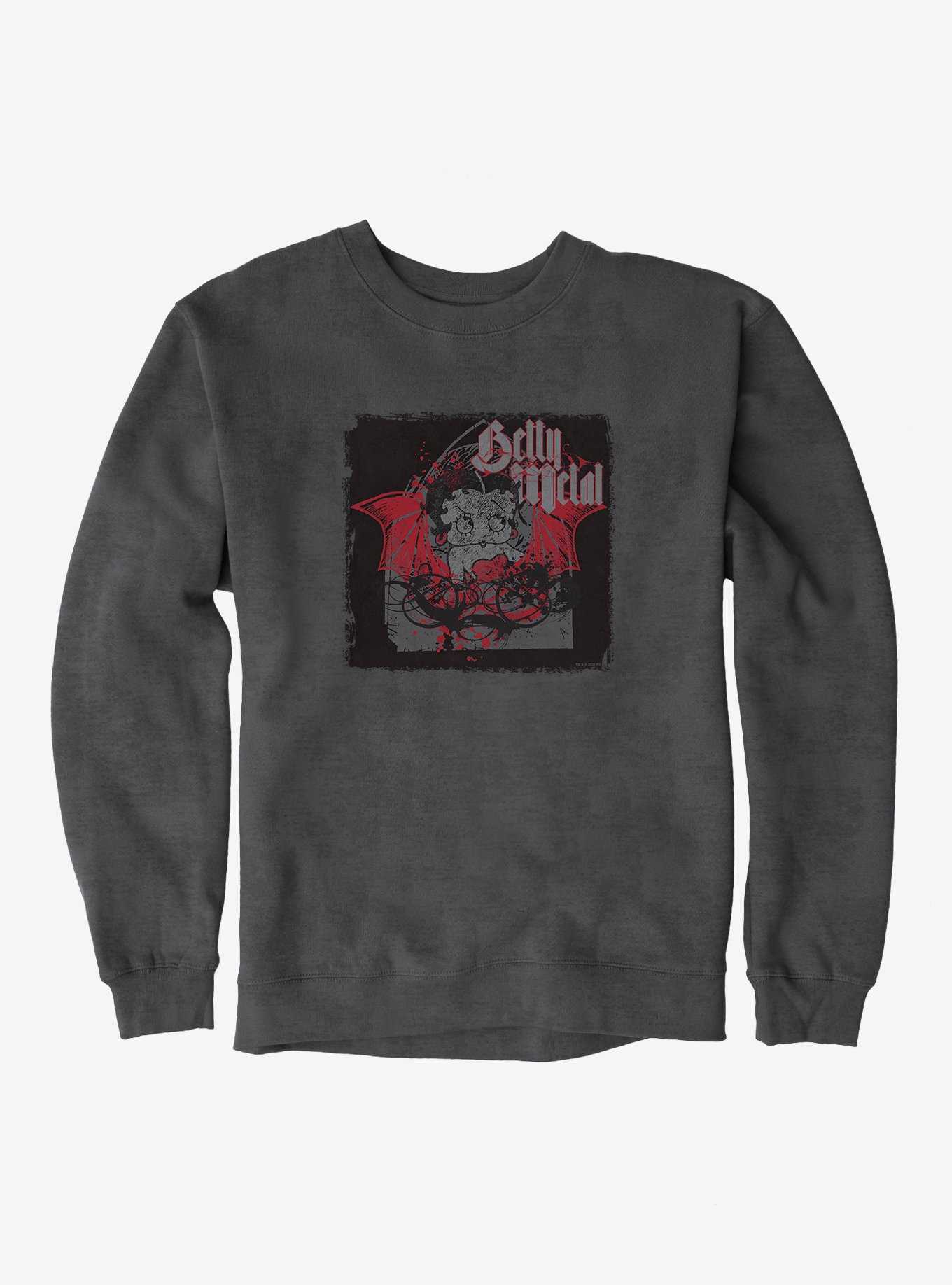 Betty Boop Dark Metal Angel Sweatshirt, , hi-res