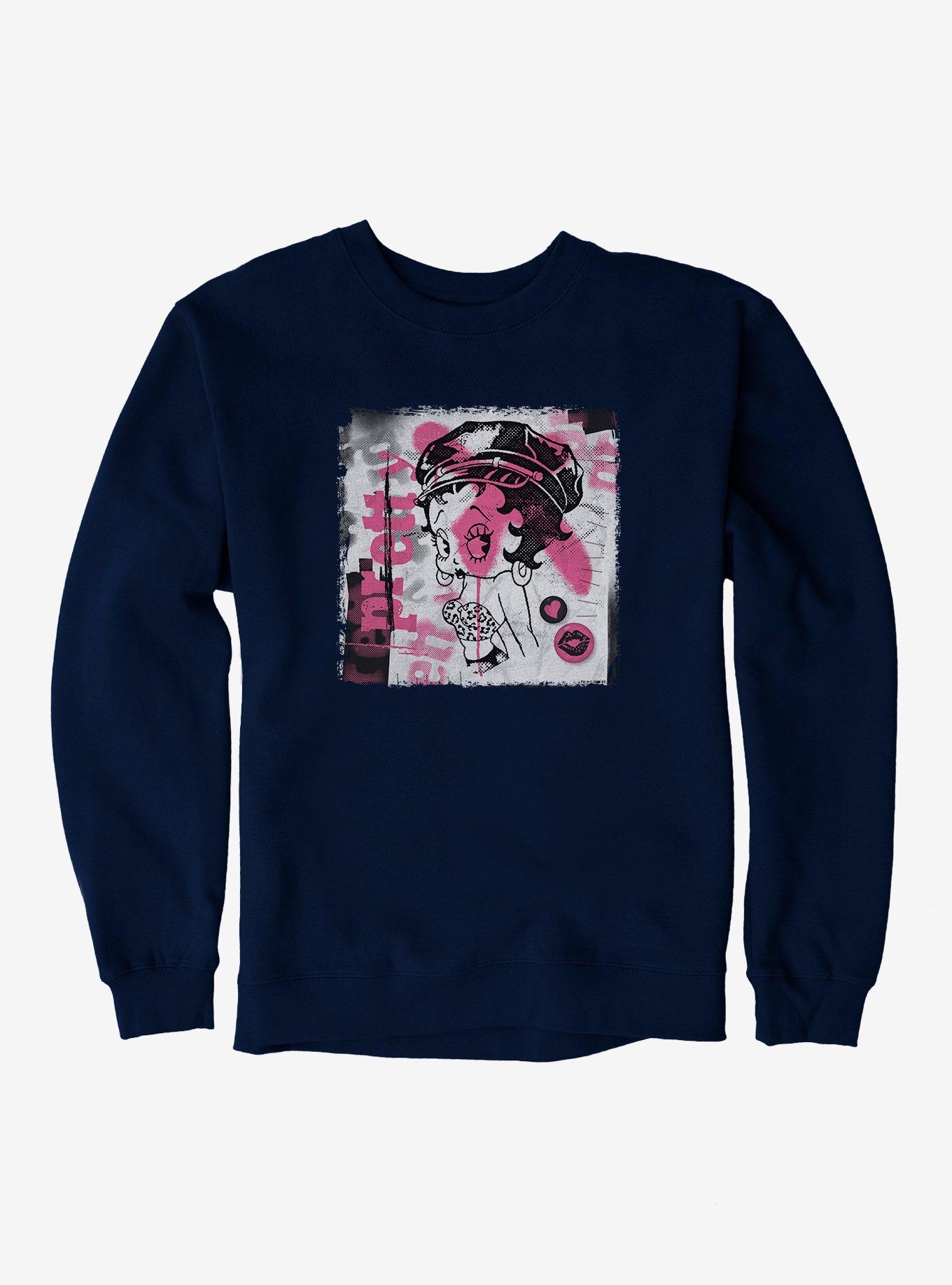 Betty Boop Graffiti Femme Punk Sweatshirt
