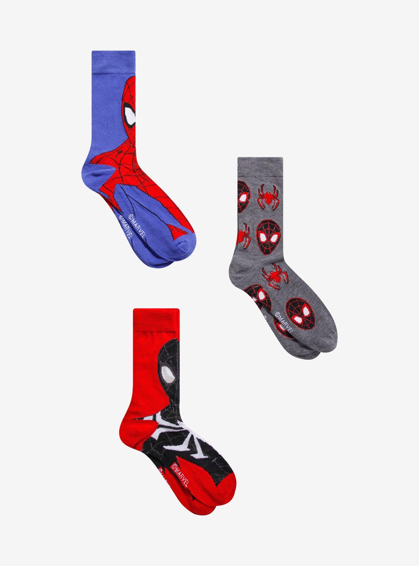 Marvel Spider-Man Crew Socks 3 Pair, , hi-res