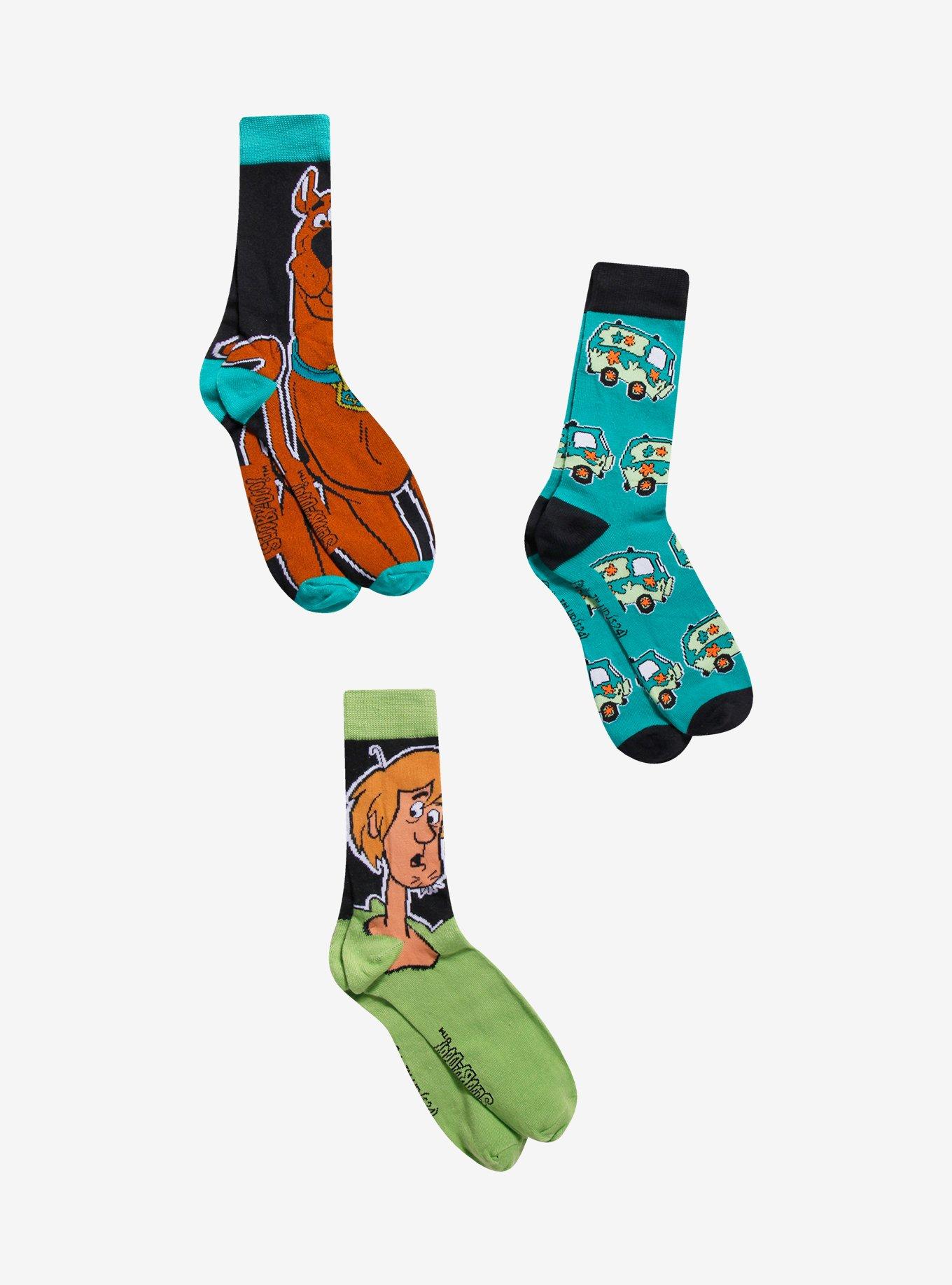 Scooby-Doo! Shaggy & Scooby-Doo Crew Socks 3 Pack, , hi-res