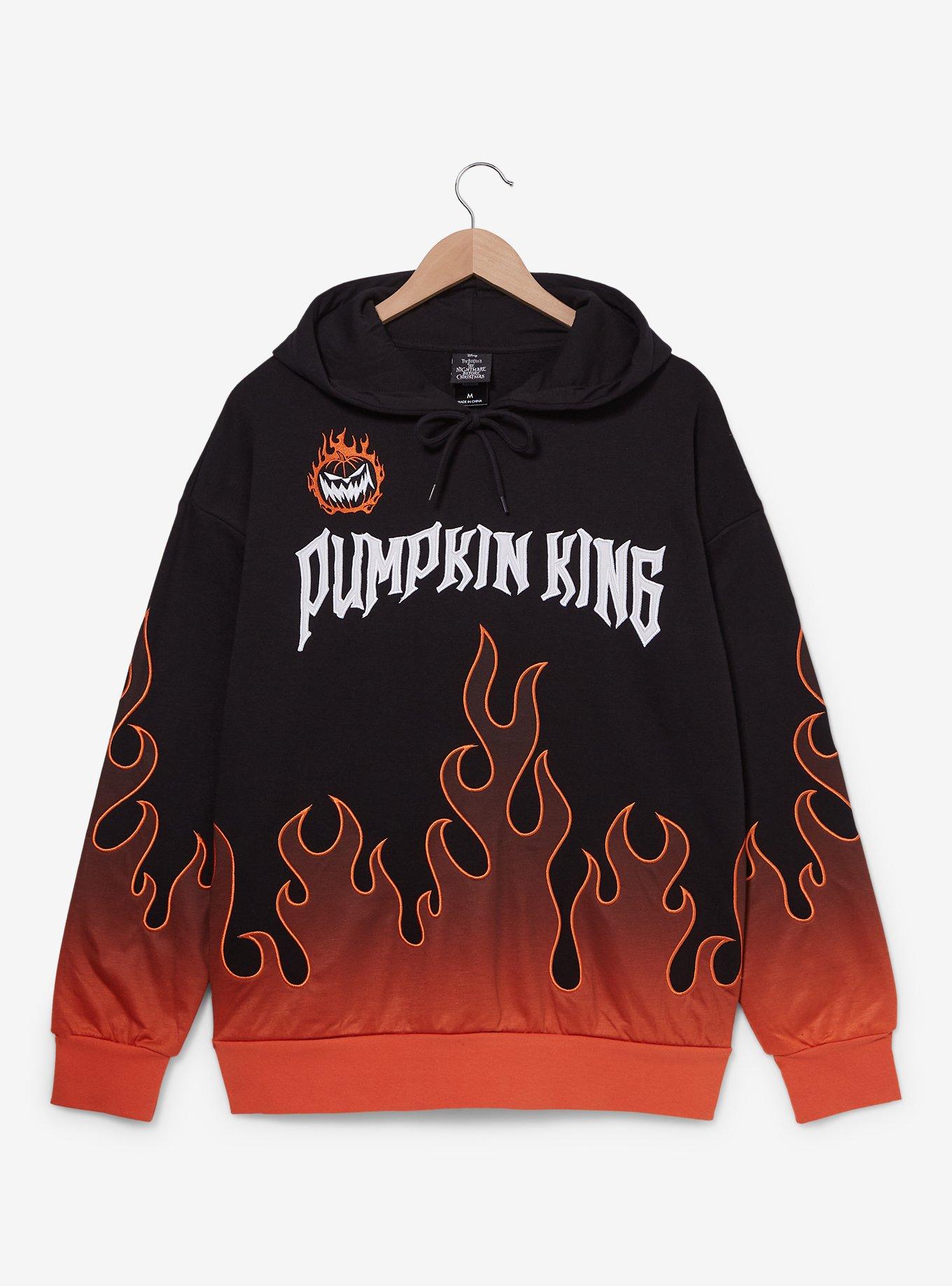 Disney The Nightmare Before Christmas Pumpkin King Flames Hoodie - BoxLunch Exclusive, , hi-res