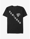 Marvel Punisher Camo P Skull Logo T-Shirt, BLACK, hi-res