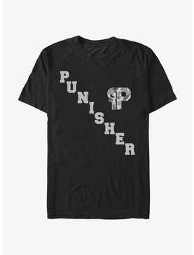 Marvel Punisher Camo P Skull Logo T-Shirt, , hi-res
