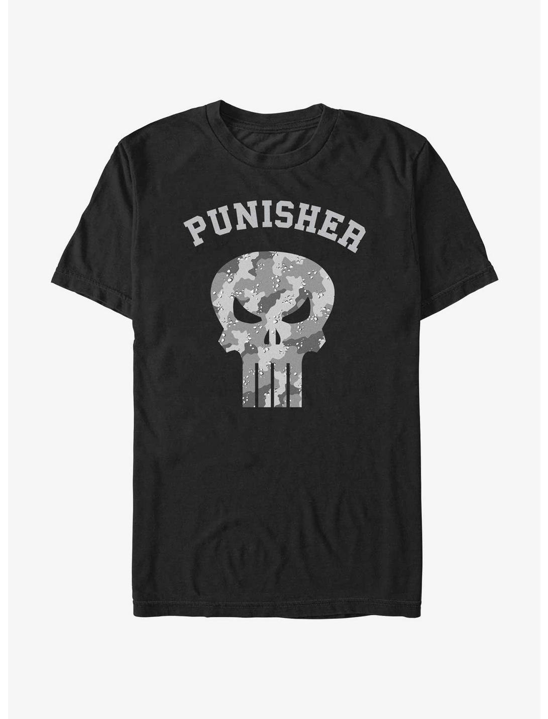 Marvel Punisher Camo Punisher T-Shirt, BLACK, hi-res