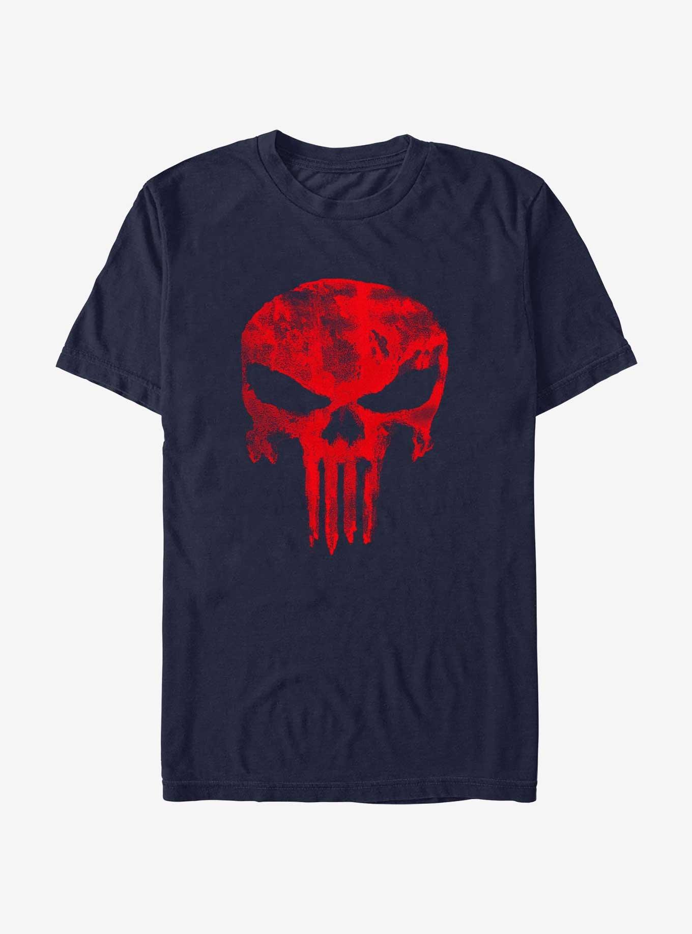 Marvel Punisher Seeing Red T-Shirt, NAVY, hi-res