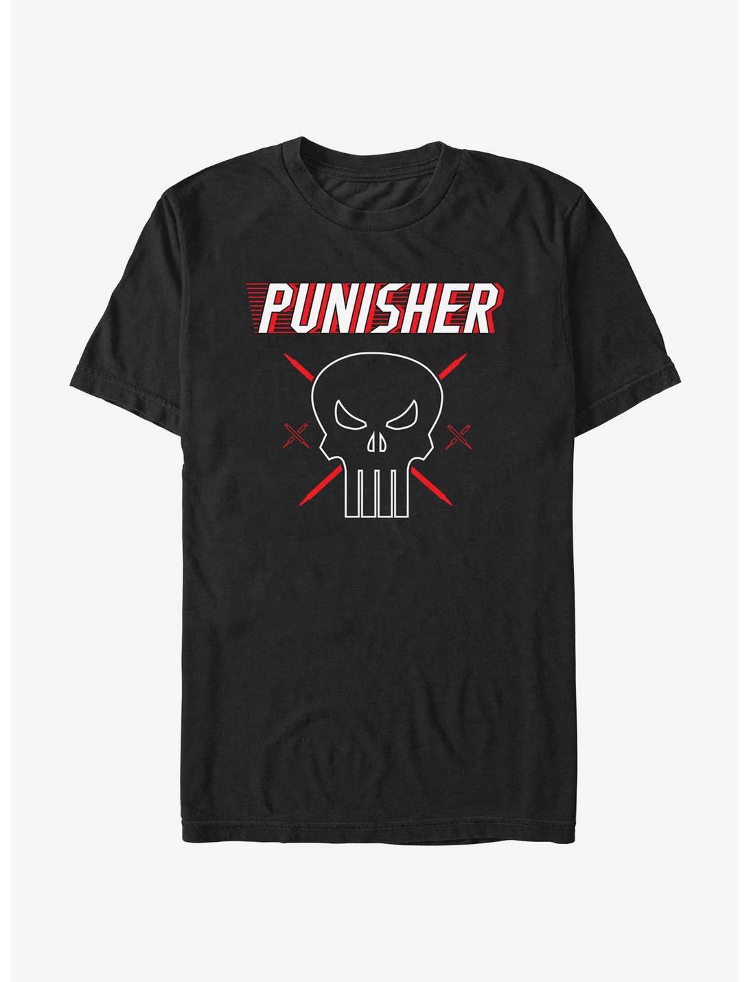 Marvel Punisher Punish Run T-Shirt, BLACK, hi-res