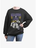 Disney Villains Metal Womens Oversized Sweatshirt, CHARCOAL, hi-res
