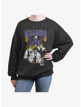 Disney Villains Metal Womens Oversized Sweatshirt, , hi-res