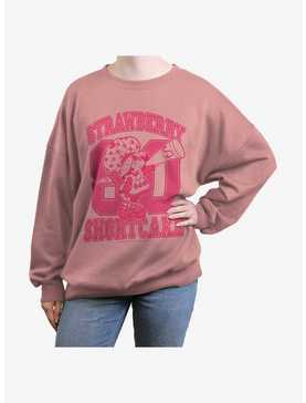 Strawberry Shortcake Collegiate Womens Oversized Sweatshirt, , hi-res