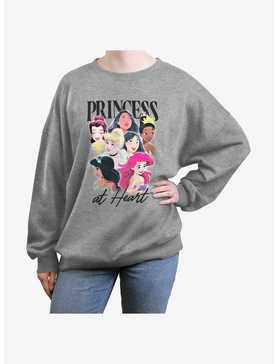 Disney Princesses Princess At Heart Womens Oversized Sweatshirt, , hi-res