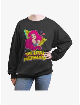 Disney The Little Mermaid Retro Portrait Womens Oversized Sweatshirt, , hi-res