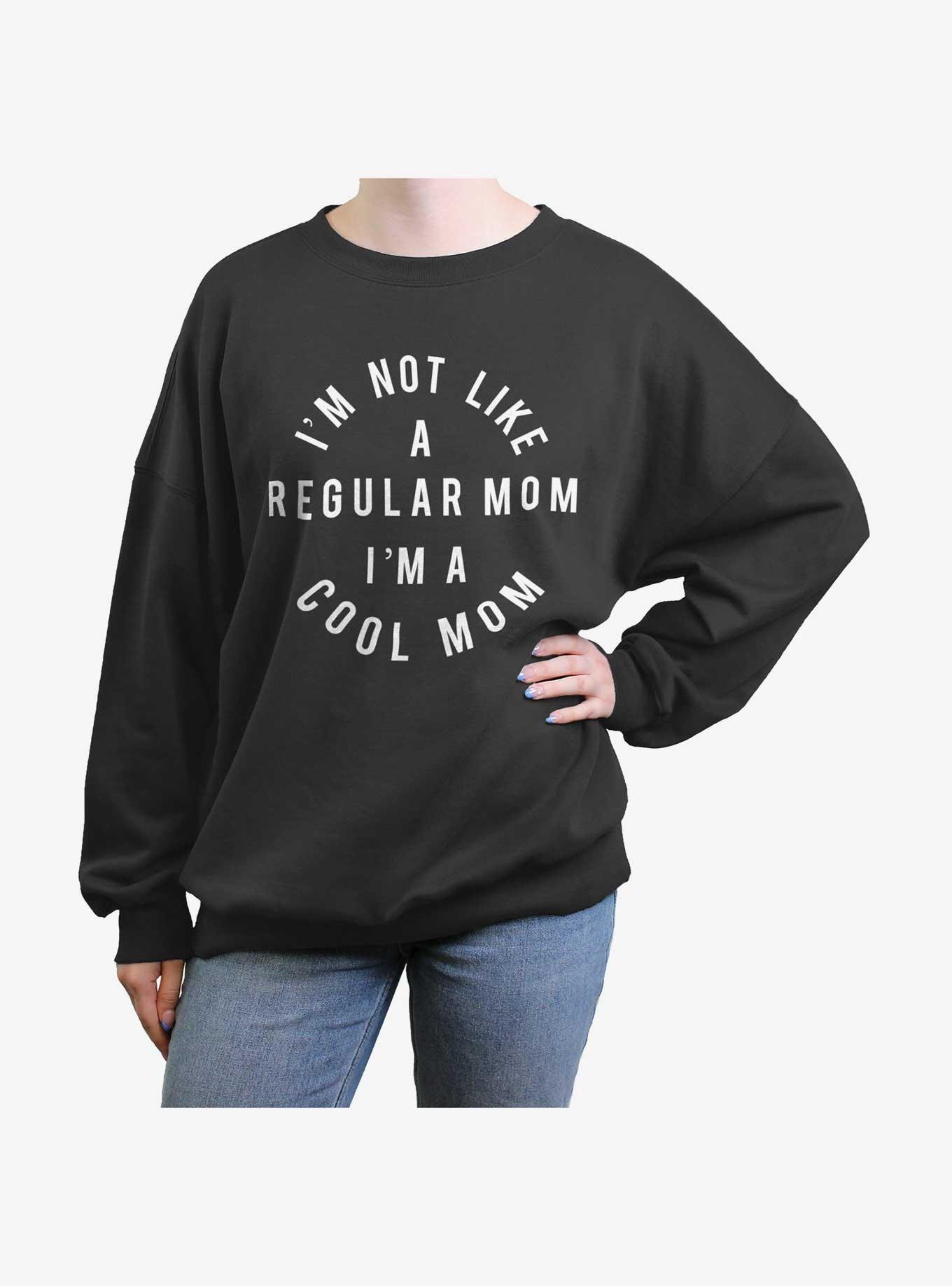 Mean Girls Cool Mom Womens Oversized Sweatshirt, CHARCOAL, hi-res