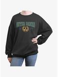 Outer Banks Collegiate Womens Oversized Sweatshirt, CHARCOAL, hi-res