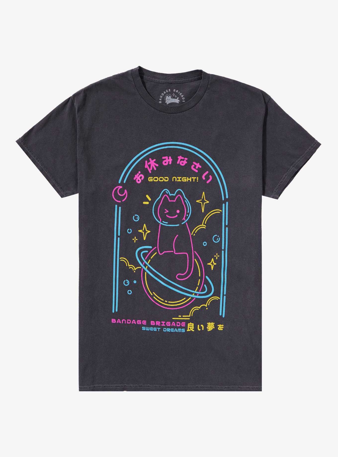 Bean Cat Space T-Shirt By Bandage Brigade, , hi-res
