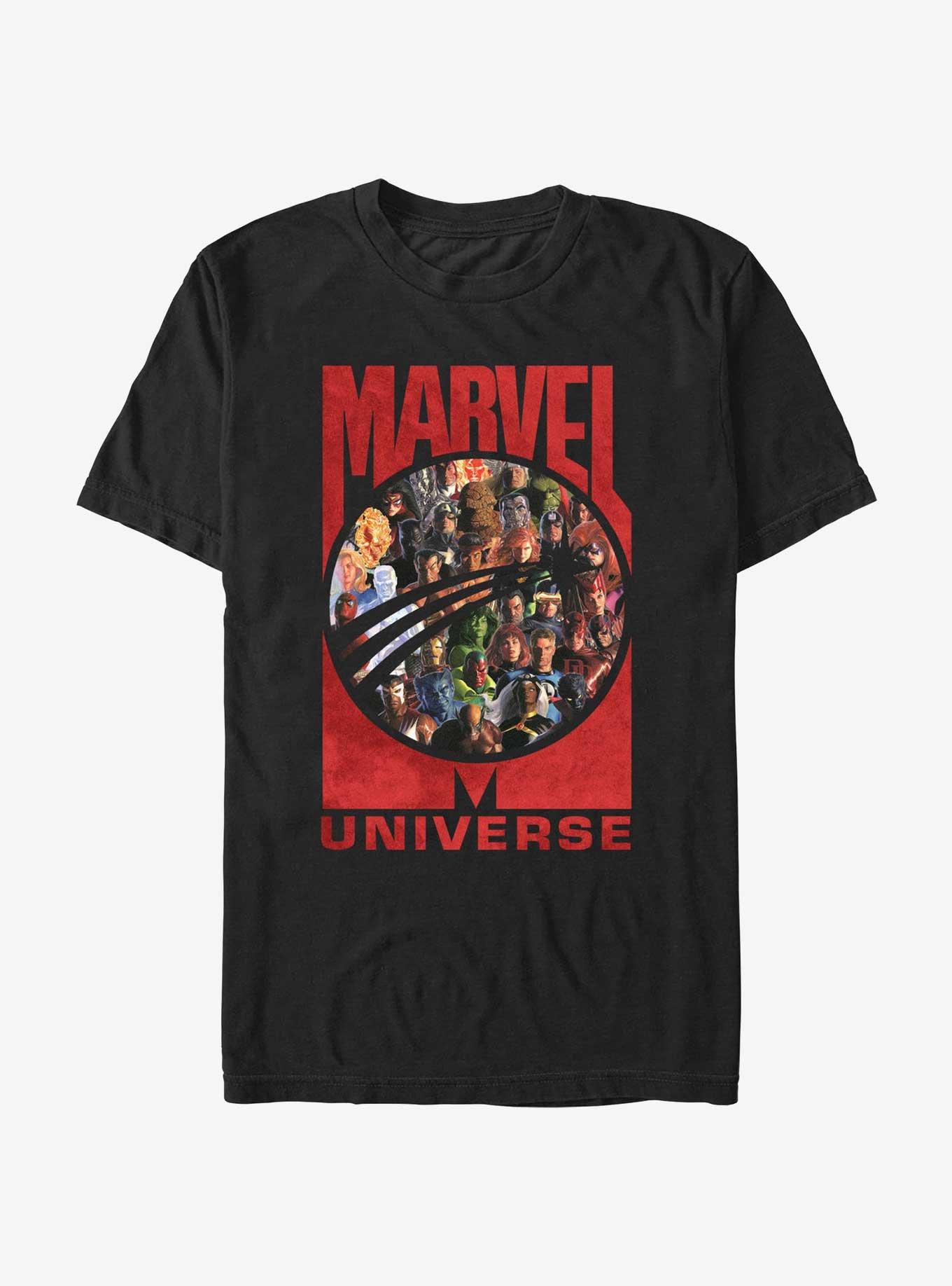 Marvel Universe Team T-Shirt, BLACK, hi-res