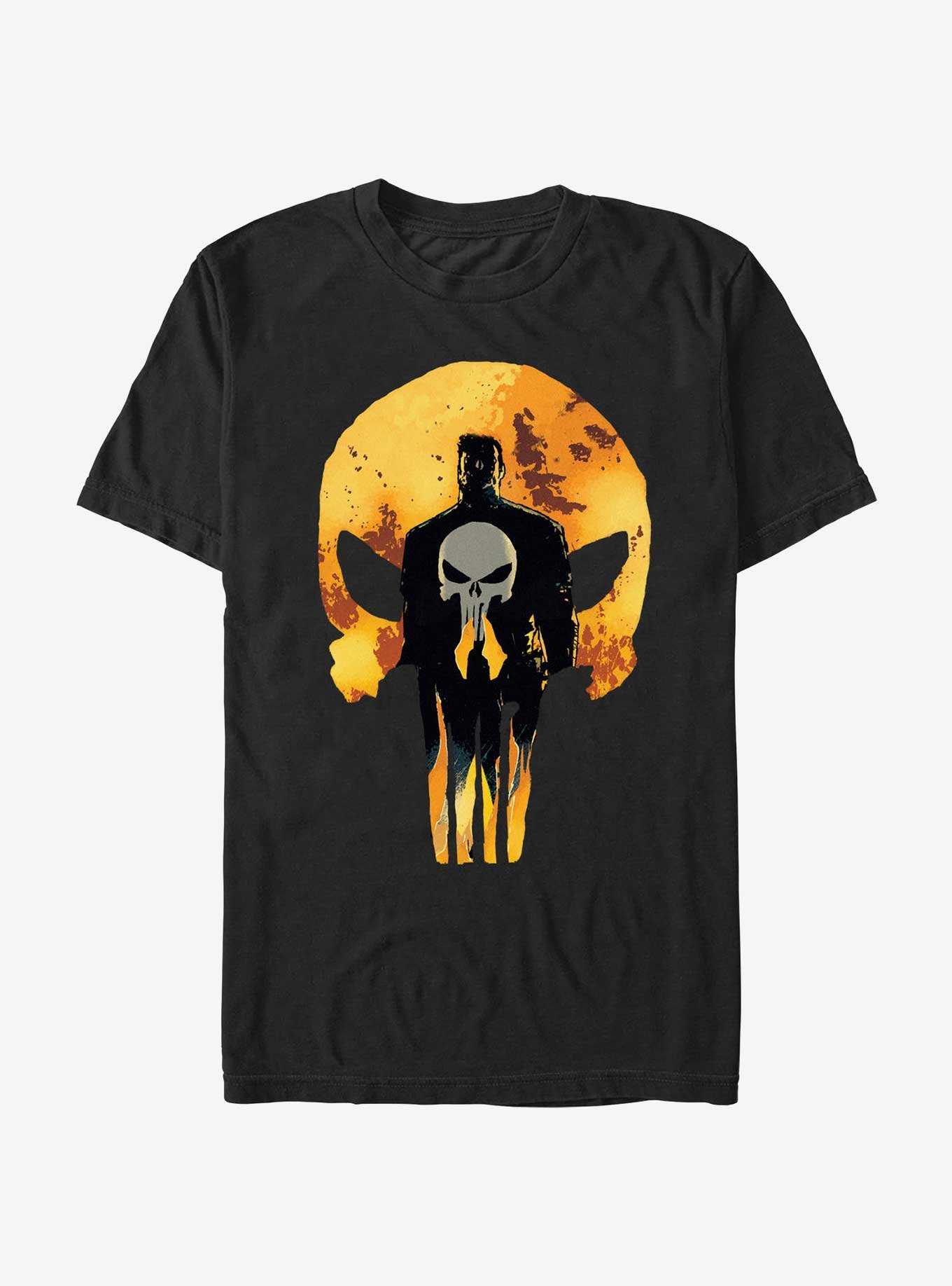 Marvel Punisher Flames T-Shirt, , hi-res