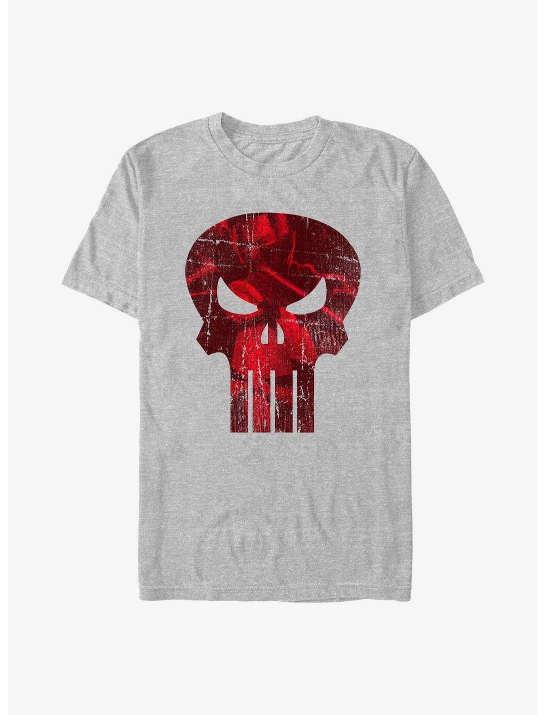Marvel Punisher Logo Filled With Rage T-Shirt, ATH HTR, hi-res
