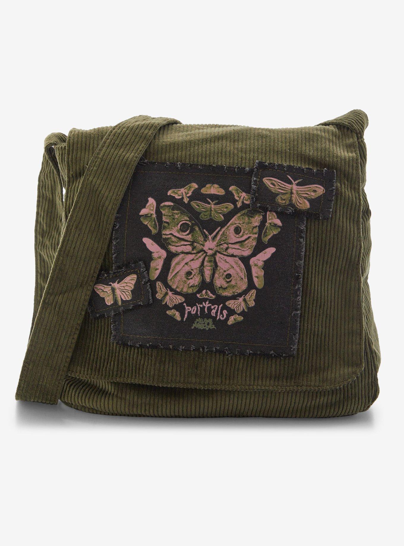 Melanie Martinez Portals Butterfly Corduroy Messenger Bag, , hi-res