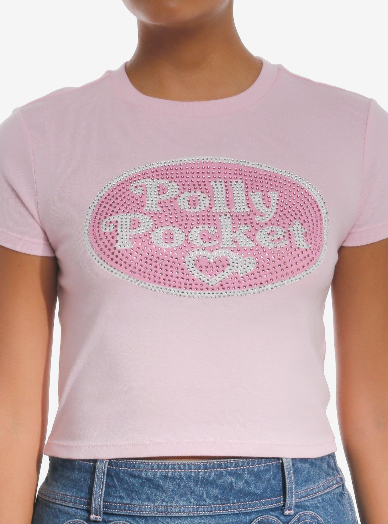 Polly Pocket Rhinestone Logo Girls Baby T-Shirt, , hi-res